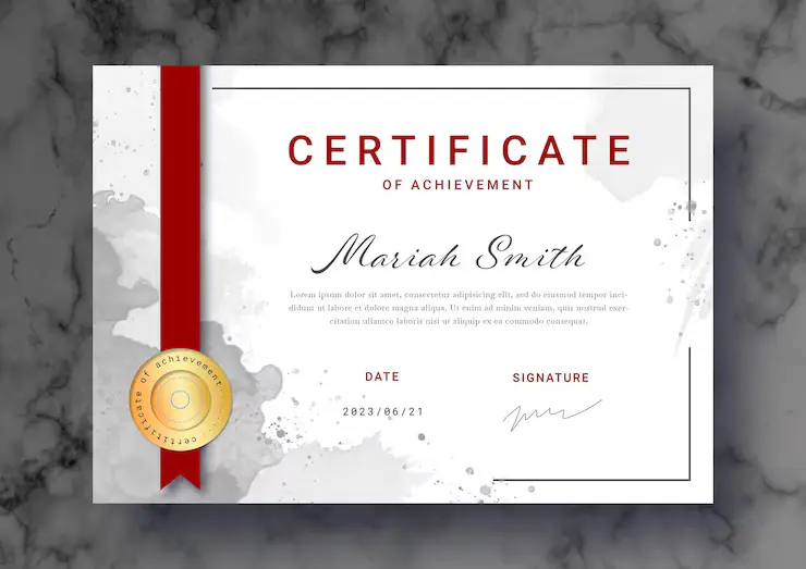 AL Manhal Institute - Course Certificate