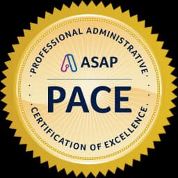 شهادة التميز في الاحتراف الإداري PACE
